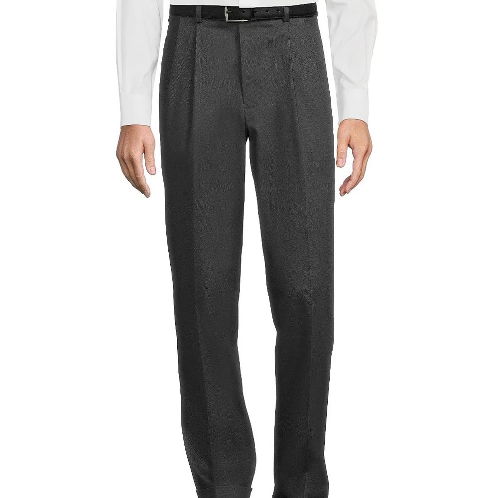 NWT Roundtree & Yorke Comfort Pleated Dress Pants 42 X 30